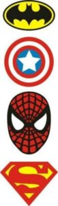 superhero logos